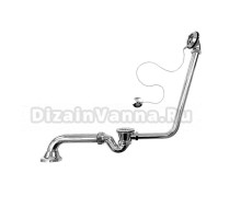 Слив-перелив для ванны Belux Ладья 4810924257109 45 мм, хром, из стали