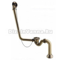 Слив-перелив для ванны Belux Ладья 4810924257086 45 мм, бронза, из стали