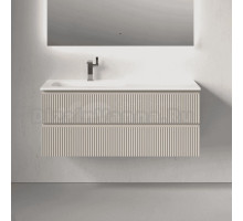 Тумба с раковиной Sancos Snob R 120 L подвесная, beige soft