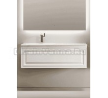 Тумба с раковиной Sancos Very 120 L подвесная, 1 ящик, bianco