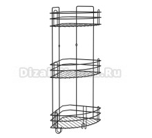 Полка DIWO Суздаль 3-3 матовая черная