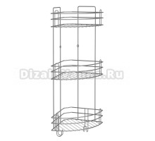 Полка DIWO Суздаль 3-3 матовый хром