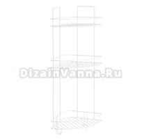 Полка DIWO Тула 3-2 термопластичная, белая