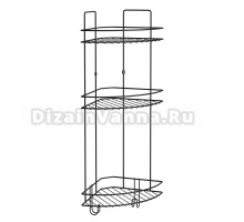 Полка DIWO Тула 3-2 матовая черная