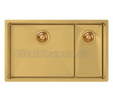 Мойка кухонная Kantera Cayman CAR490D3/L EG(K) eureka gold