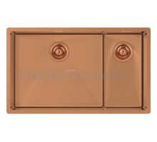 Мойка кухонная Kantera Cayman CAR490D3/L RB(K) rio bronze