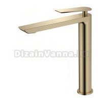 Смеситель для раковины высокий Maretti Campanella CP32RF847-V, золотой сатин