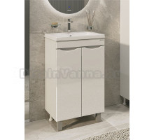 Тумба с раковиной Grossman Виста 50 напольная, белый глянец