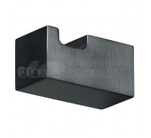 Крючок Colombo Design MiniQ CD127.GM матовый графит, на шурупах