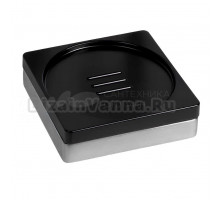 Мыльница Colombo Design MiniQ B5040.CR-RNE черная, хром