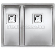 Мойка кухонная Kantera Texas 18x40+40x40 LUX stainless steel