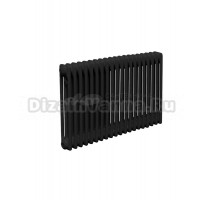 Радиатор стальной трубчатый Теплофорт 200086 3 трубы, 20 секций, боковое проходное подключение, RAL 9005