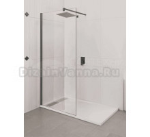 Душевая перегородка Good Door Walk in ВИ00036 90х190 см, профиль вороненая сталь, стекло прозрачное