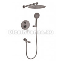 Душевой комплект Rimero RM2410BG С ВНУТРЕННЕЙ ЧАСТЬЮ, графит