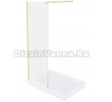Душевая перегородка Good Door Walk in ВИ00045 110х190 см, профиль матовое золото, стекло прозрачное
