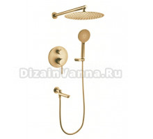 Душевой комплект Rimero RM2410MG С ВНУТРЕННЕЙ ЧАСТЬЮ, матовое золото