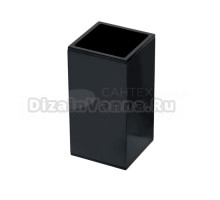 Стакан для зубных щеток Colombo Design MiniQ B1643.GM черный, пластиковый