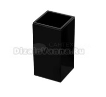 Стакан для зубных щеток Colombo Design MiniQ B1643.NM черный, пластиковый