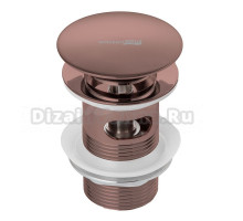 Донный клапан для раковины Wasserkraft с переливом, медь