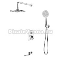 Смеситель для ванны и душа Lemark Ortus LM11322C, встраиваемый