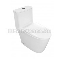 Унитаз-моноблок напольный AZARIO Ansa AZ-2301 безободковый, с микролифтом, глянцевый белый