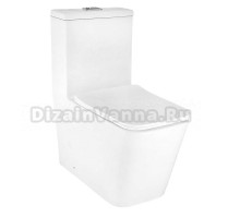 Унитаз-моноблок напольный AZARIO Avanti AZ-6203 безободковый, с микролифтом, глянцевый белый