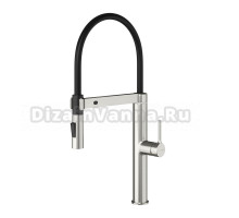 Смеситель для кухни с гибким изливом A8827, Никель