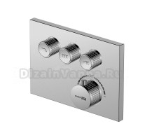 Смеситель для ванны и душа встраиваемый термостат хром Dinkel 5858 Thermo WasserKRAFT