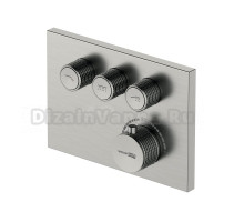 Смеситель для ванны и душа встраиваемый термостат никель Wern 4258 Thermo WasserKRAFT