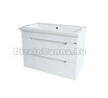 Тумба под раковину без столешницы Emmy Стоун 60 подвесная, белая
