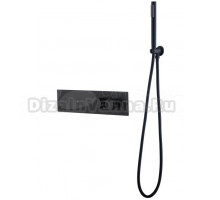 Термостатический смеситель встраиваемый Boheme Fusion 131-SYS-B С ВНУТРЕННЕЙ ЧАСТЬЮ, для ванны с душем, матовый черный