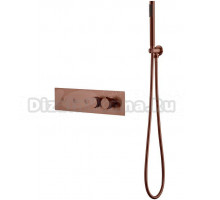 Термостатический смеситель встраиваемый Boheme Fusion 131-SYS-BRB С ВНУТРЕННЕЙ ЧАСТЬЮ, для ванны с душем, брашированная бронза