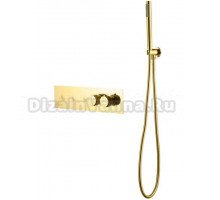 Термостатический смеситель встраиваемый Boheme Fusion 131-SYS-G С ВНУТРЕННЕЙ ЧАСТЬЮ, для ванны с душем, золото
