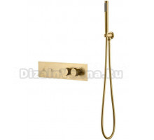 Термостатический смеситель встраиваемый Boheme Fusion 131-SYS-MG С ВНУТРЕННЕЙ ЧАСТЬЮ, для ванны с душем, матовое золото