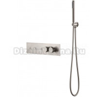 Термостатический смеситель встраиваемый Boheme Fusion 131-SYS-NB С ВНУТРЕННЕЙ ЧАСТЬЮ, для ванны с душем, брашированный никель