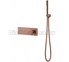 Встраиваемый смеситель для душа и ванны Boheme Fusion 130-SYS-BRB С ВНУТРЕННЕЙ ЧАСТЬЮ, для ванны с душем, брашированная бронза