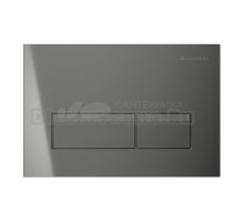 Кнопка смыва для унитаза Aqueduto Retangulo Novo RET0245 АБС-пластик, цвет оружейная сталь