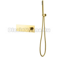 Встраиваемый смеситель для душа и ванны Boheme Fusion 130-SYS-G С ВНУТРЕННЕЙ ЧАСТЬЮ, для ванны с душем, золото