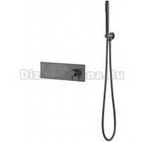 Встраиваемый смеситель для душа и ванны Boheme Fusion 130-SYS-GM С ВНУТРЕННЕЙ ЧАСТЬЮ, для ванны с душем, графит