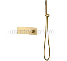 Встраиваемый смеситель для душа и ванны Boheme Fusion 130-SYS-MG С ВНУТРЕННЕЙ ЧАСТЬЮ, для ванны с душем, матовое золото
