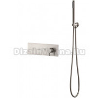 Встраиваемый смеситель для душа и ванны Boheme Fusion 130-SYS-NB С ВНУТРЕННЕЙ ЧАСТЬЮ, для ванны с душем, брашированный никель