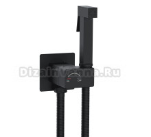 Гигиенический душ Weltwasser Higi Q01 BL со смесителем, С ВНУТРЕННЕЙ ЧАСТЬЮ, матовый черный