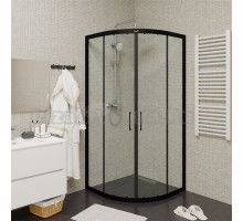 Душевой уголок Ceruttispa Viva 90B N 90x90, профиль черный