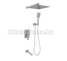 Душевой комплект Oliveeka D OL-88939003-BN С ВНУТРЕННЕЙ ЧАСТЬЮ, никель матовый