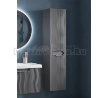 Шкаф-пенал для ванной EQUIL Mirage 36 R графит