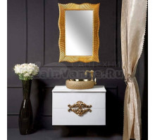 Мебель для ванной комнаты Armadi Art NeoArt 80 белая с ручками золото