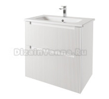 Тумба с раковиной Dreja Euphoria 80 подвесная, матовая белая