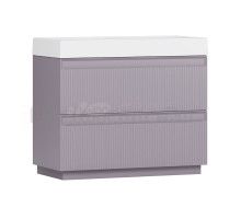Тумба под раковину без столешницы Belux Базель 100 напольная, лаванда