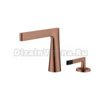 Смеситель для раковины Boheme Duo 161-CB copper brushed