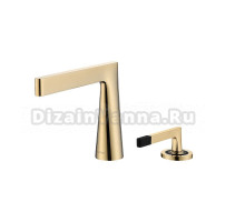Смеситель для раковины Boheme Duo 161-G gold